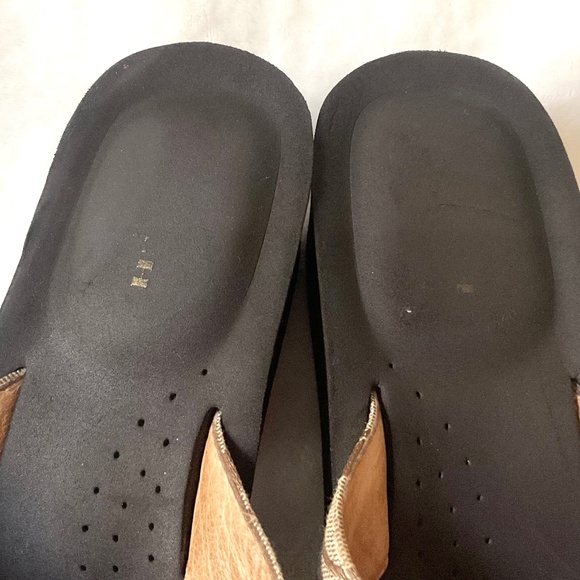 Brown Coach Jaden Wedge Heel Open Toe Flip Flops Size 11 - Picture 8 of 12